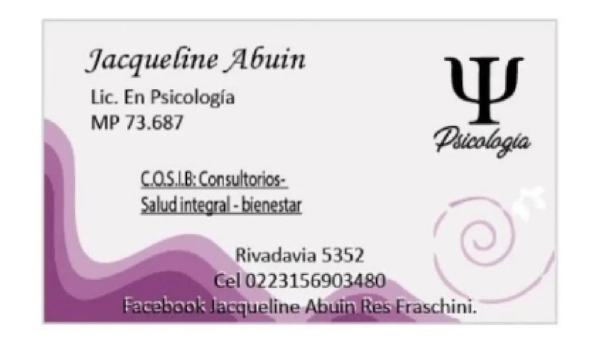 Psicologa - Lic. Abuin Jacqueline
